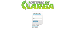 Desktop Screenshot of controldecarga.controlbox.net